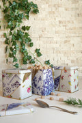 Evle Dikdörtgen Saklama Kabı 80x120 3 lü Set, Kint Sugi