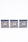 Evle Dikdörtgen Saklama Kabı 80x120 3 lü Set, Azulejos