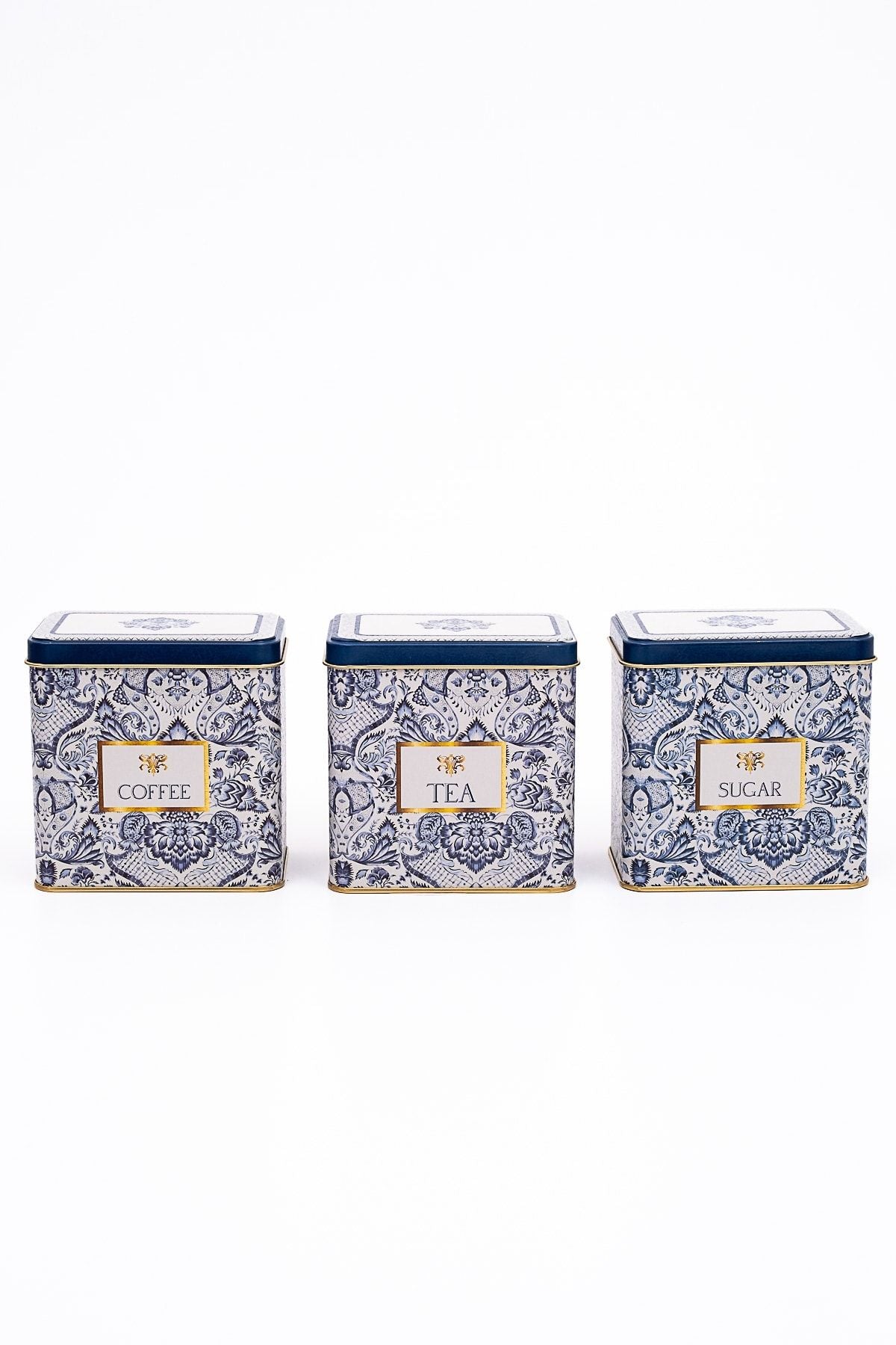 Evle Dikdörtgen Saklama Kabı 80x120 3 lü Set, Azulejos