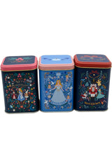 Kare Metal Saklama Kabı 87x87X125, 3 Lü Set, Tales