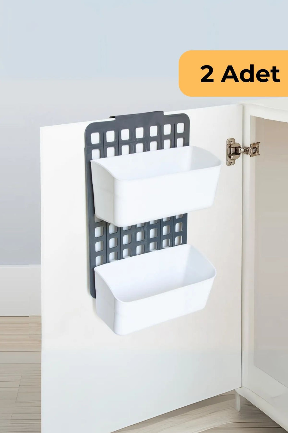 Decobella Seviye Ayar. Düz 2 Geniş, 2'li Set, Beyaz