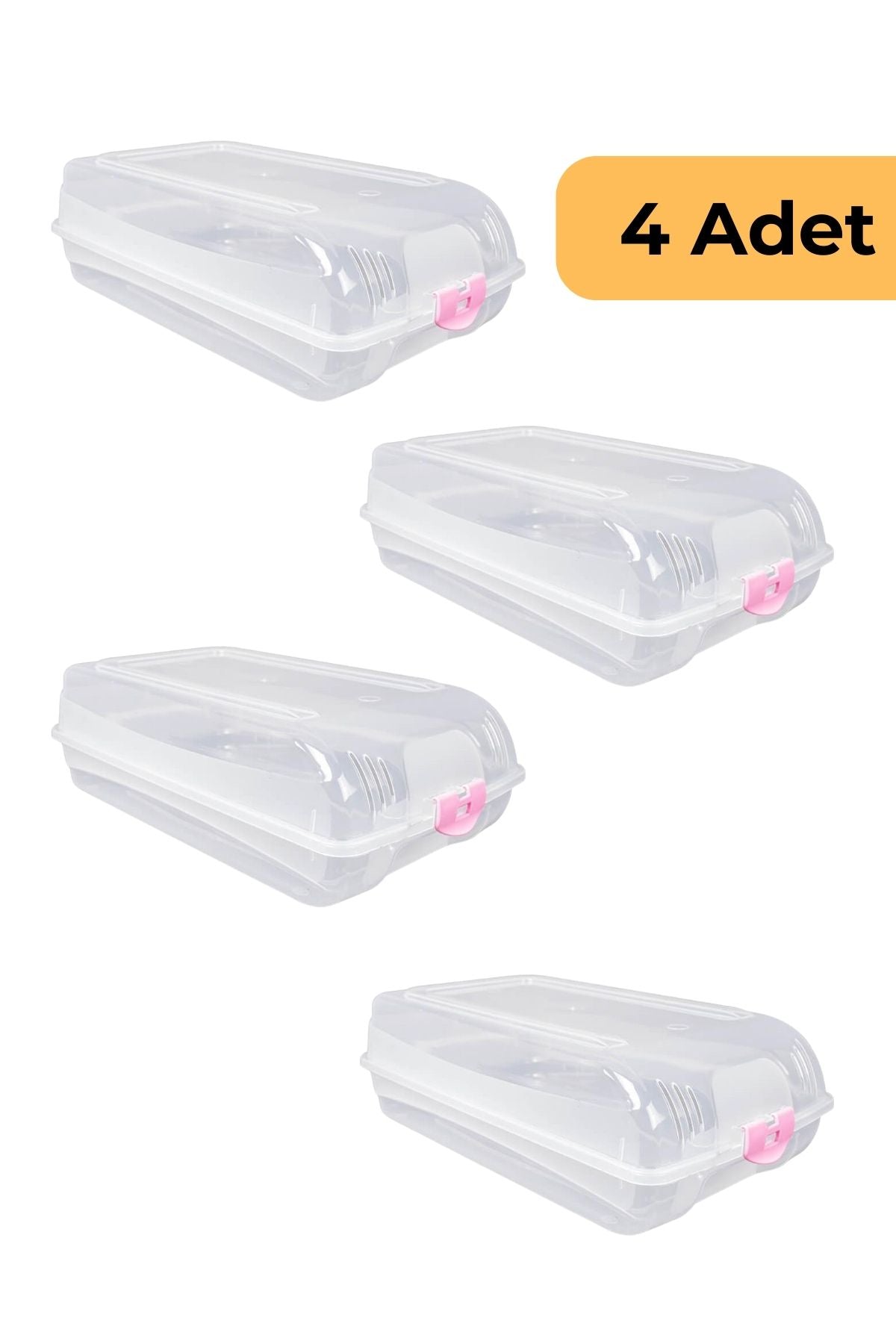 Evle Bay Ayakkabı Koruma Kutusu, 4'lü Set