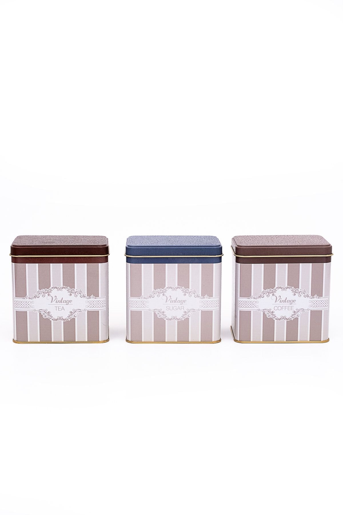 Evle Dikdörtgen Saklama Kabı 80x120 3 lü Set, Elegance