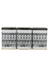 Kare Metal Saklama Kabı 87x87X125, 3 Lü Set, City