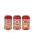 Evle Silindir Saklama Kabı Ø105 3 lü Set, Turkish Red Set