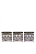 Evle Oval Metal Saklama Kabı 3 lü Set, City
