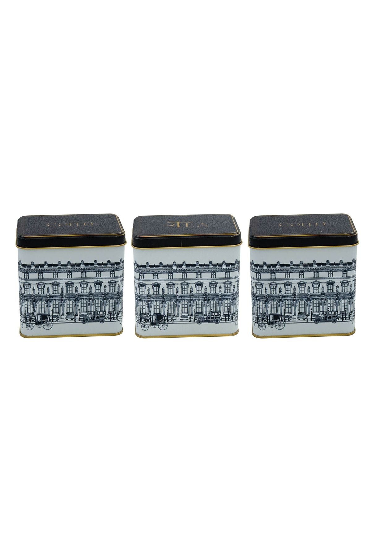 Evle Dikdörtgen Saklama Kabı 80x120 3 lü Set, City