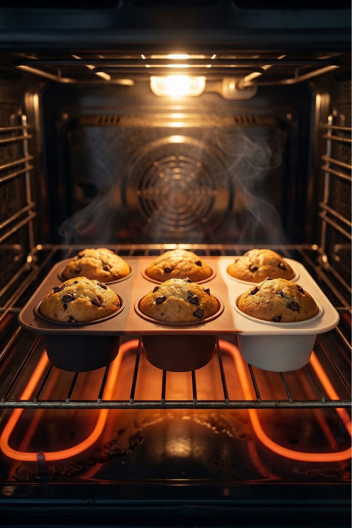 Evle 6'lı Derin Silikon Muffin ve Cupcake Kalıbı