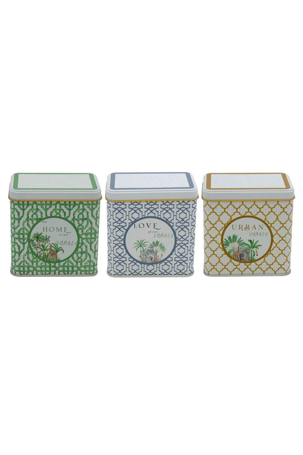 Evle Dikdörtgen Saklama Kabı 80x120 3 lü Set, Forrest