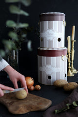 Patates Soğan Saklama Kabı 2 li Set, Elegance