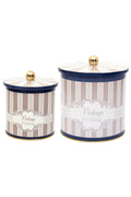 Evle Ø175x180, Ø140x150 Topuz Kulplu 2 li Set, Elegance