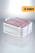 Evle DecoBella T-Shirt Düzenleyici 5li Set, Beyaz