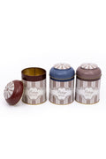Evle Silindir Metal Saklama Kabı Ø90 3 lü Set, Elegance