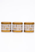 Evle Oval Metal Saklama Kabı 3 lü Set, Bird Cage