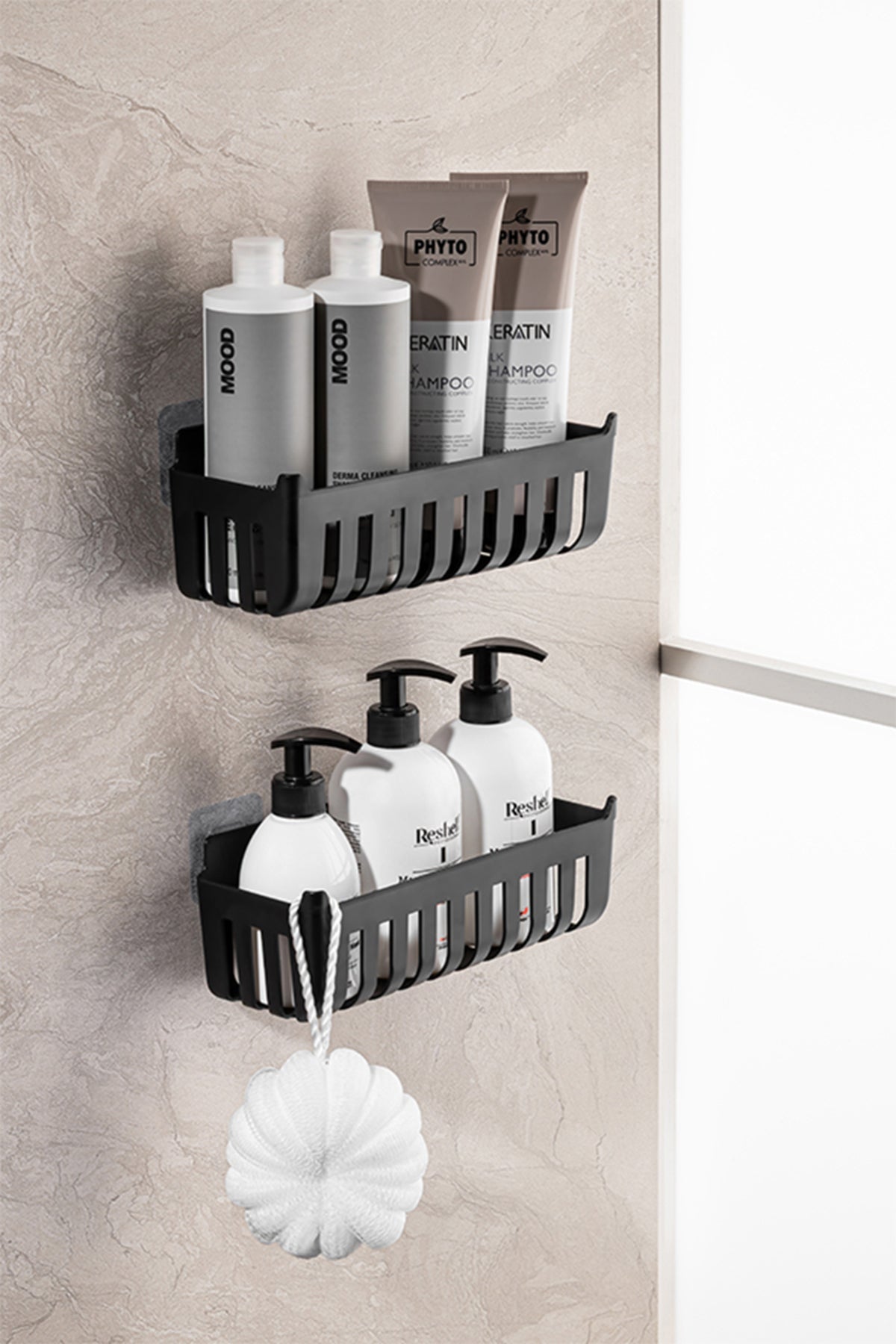 Primanova M-N54-06 Deby 2Li Banyo Rafı-Siyah