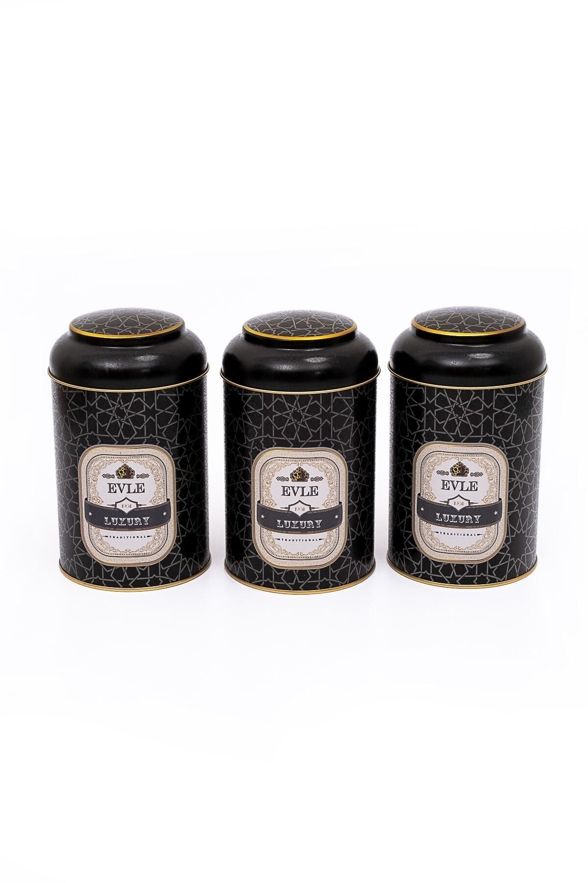 Evle Silindir Saklama Kabı Ø105 3 lü Set, Trellis