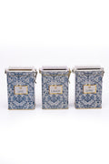 Evle Dikdörtgen Kilitli Saklama Kabı 75x100x150 3 lü Set, Azulejos
