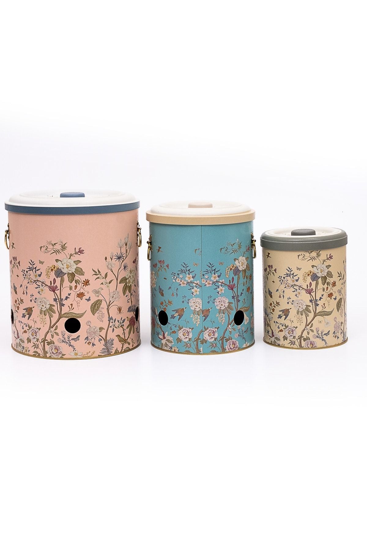 Evle Patates Soğan Sarımsak Saklama Kabı 3 lü Set, Botanica