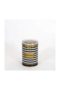 Evle Yuvarlak Kutu, Ø105x150 mm, Şeffaf Kilitli Kapak, 1,1 lt, Checkers Black_Swt Home