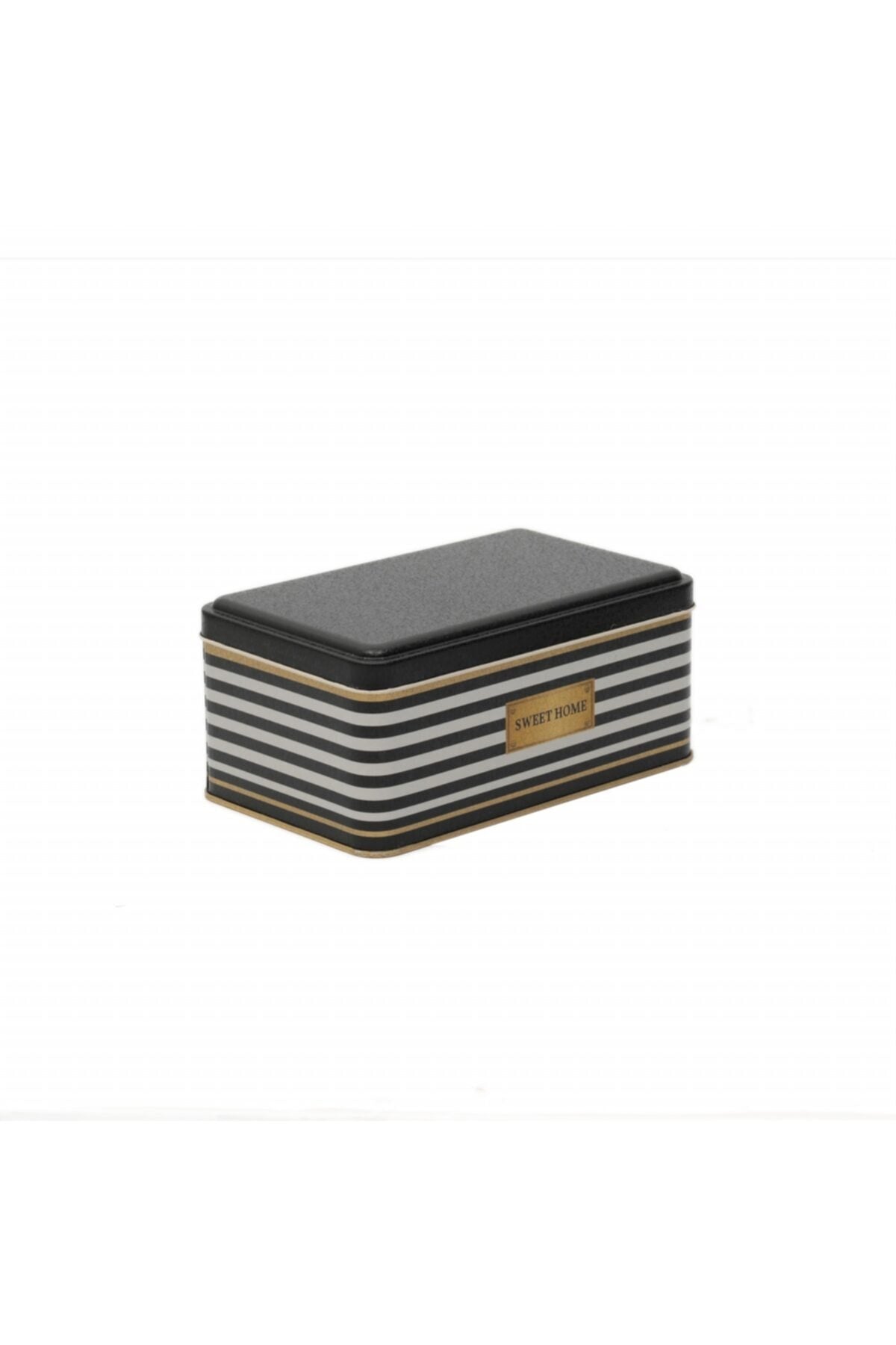 Evle Dikdörtgen Kutu, 115x190x80 mm, 1,6 lt, Checkers Black_Swt Home