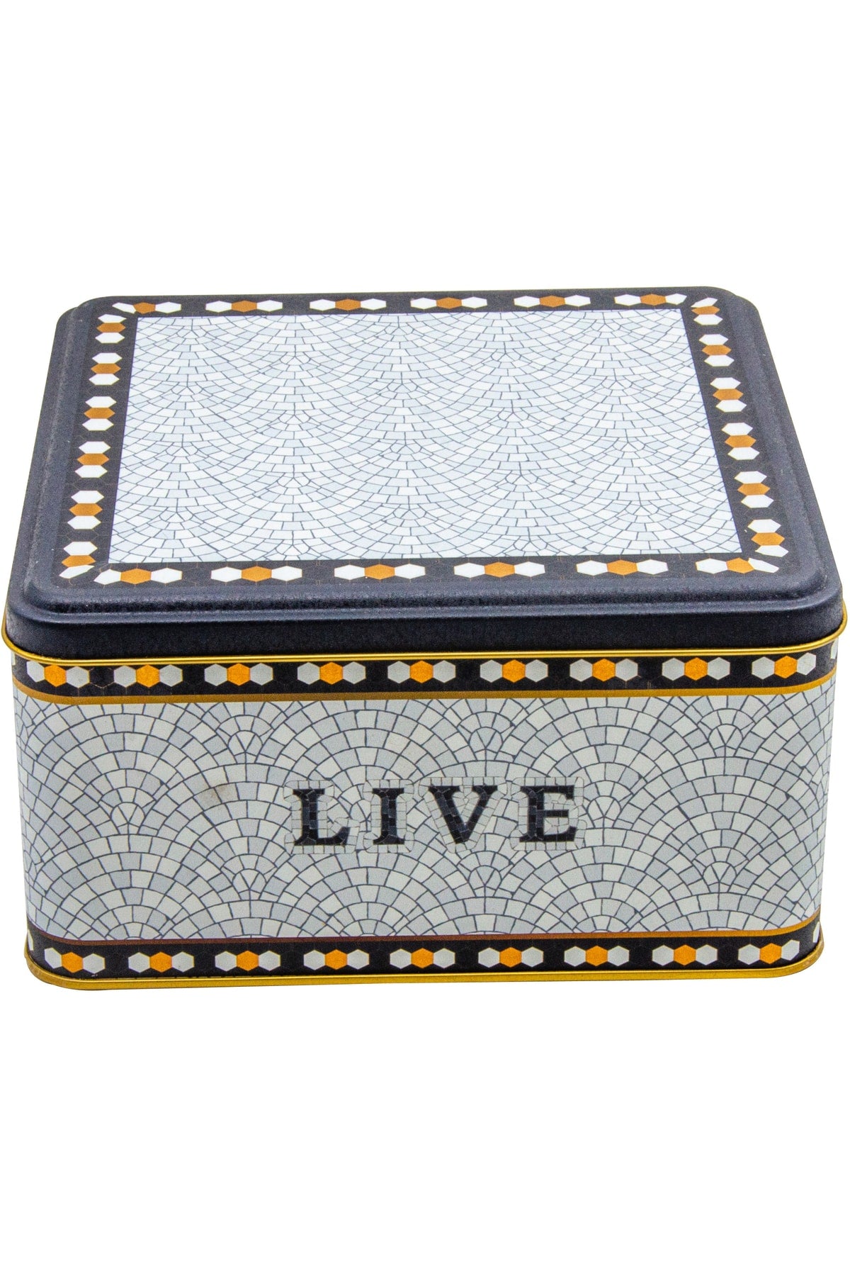 Evle Kare Kutu, 198x198x100 mm, 3,7 lt, Bird Cage Gold
