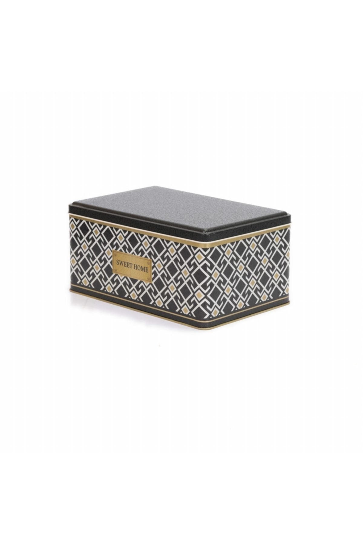 Evle Dikdörtgen Kutu, 170x260x120 mm, 5,1 lt, Checkers Black_Swt Home