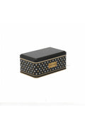 Evle Dikdörtgen Kutu, 115x190x80 mm, 1,6 lt, Checkers Black_Swt Home