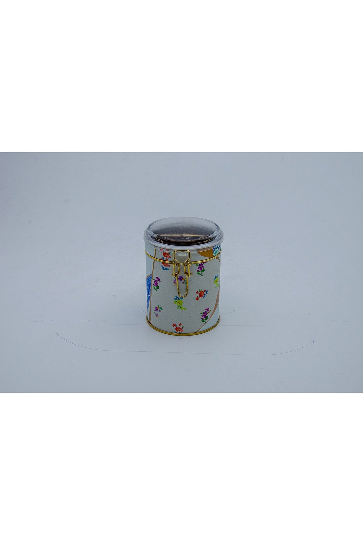 Evle Yuvarlak Kutu, Ø90x110 mm, Şeffaf Kilitli Kapak, 0,6 lt, Botanica Pink