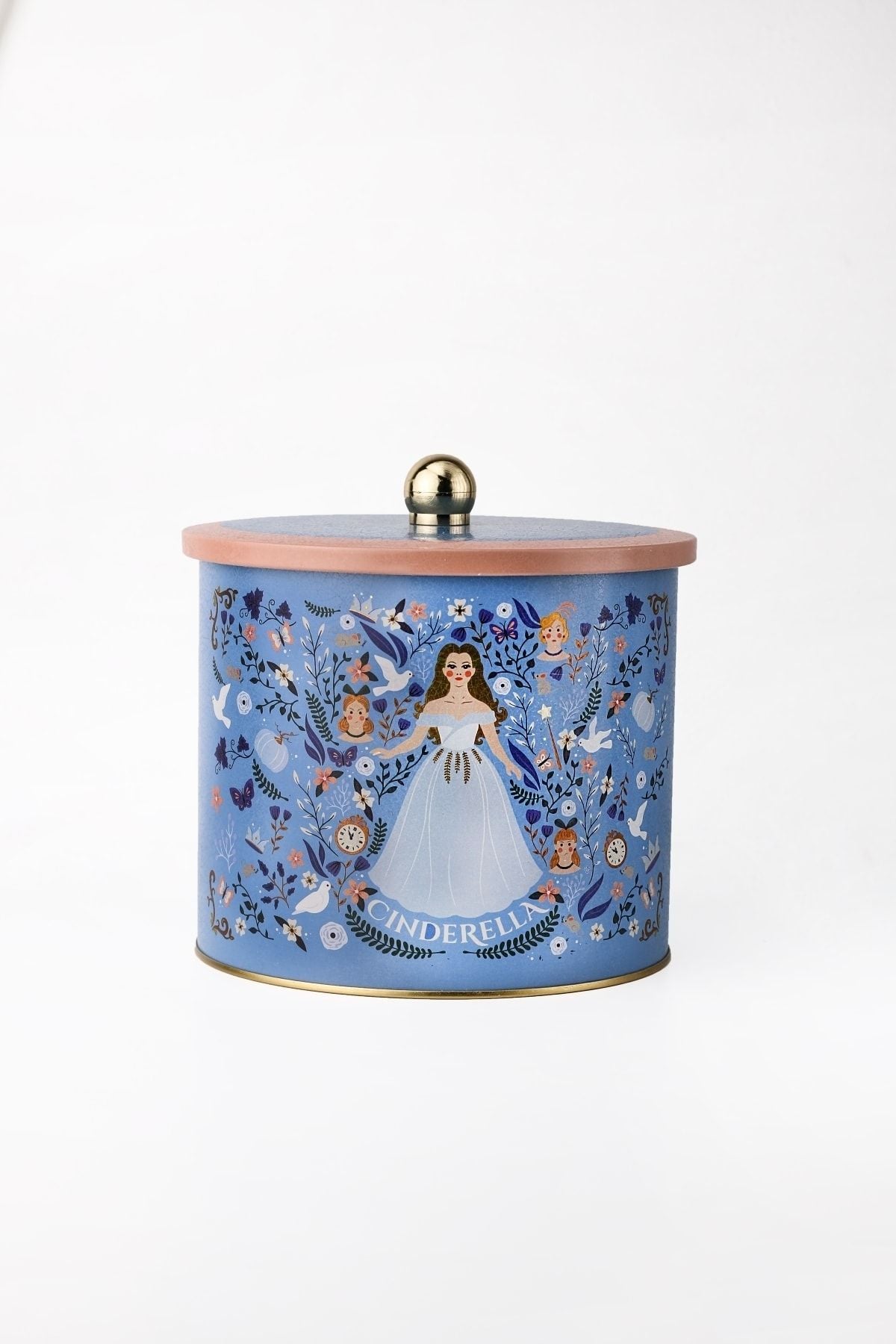 Tales Desenli Erzak Saklama Kabı - Metal Saklama Kabı 17,5 Cm X 15,5 Cm Er146-u9