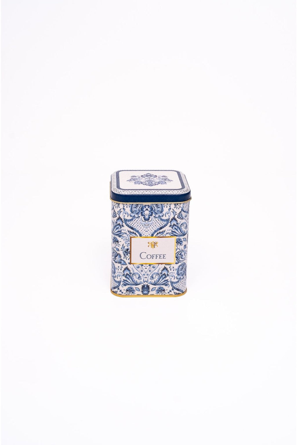 Er018-y3 Azulejos Sugar Desenli Kare Metal Saklama Kabı 9x9 Cm