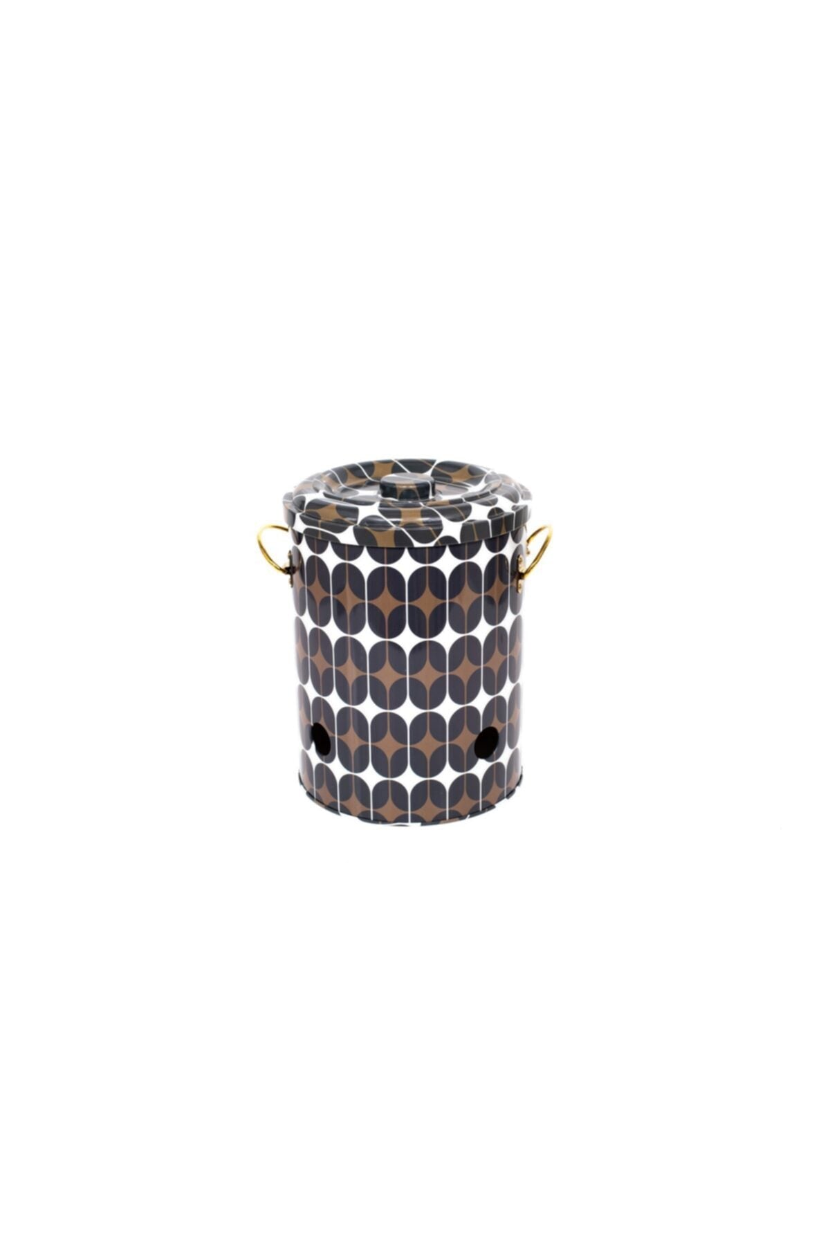 Evle Soğanlık/Patateslik Ø175x225mm, 5 lt, Marble Black