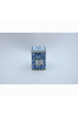 Er008-y2 Azulejos Tea Desenli Kare Metal Saklama Kabı 8x8 Cm