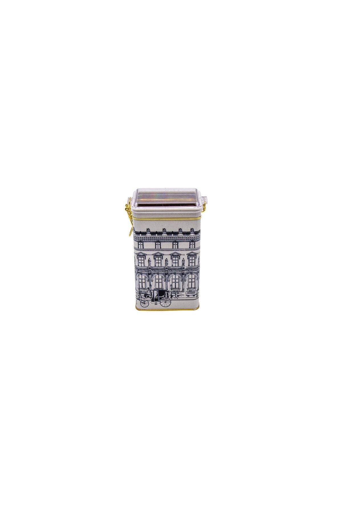 Er048-t9 City Desenli Dikdörtgen Metal Saklama Kabı 8x10 Cm
