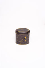 Er004-8g Terrazzo Brown Desenli Oval Metal Saklama Kabı 11x15 Cm