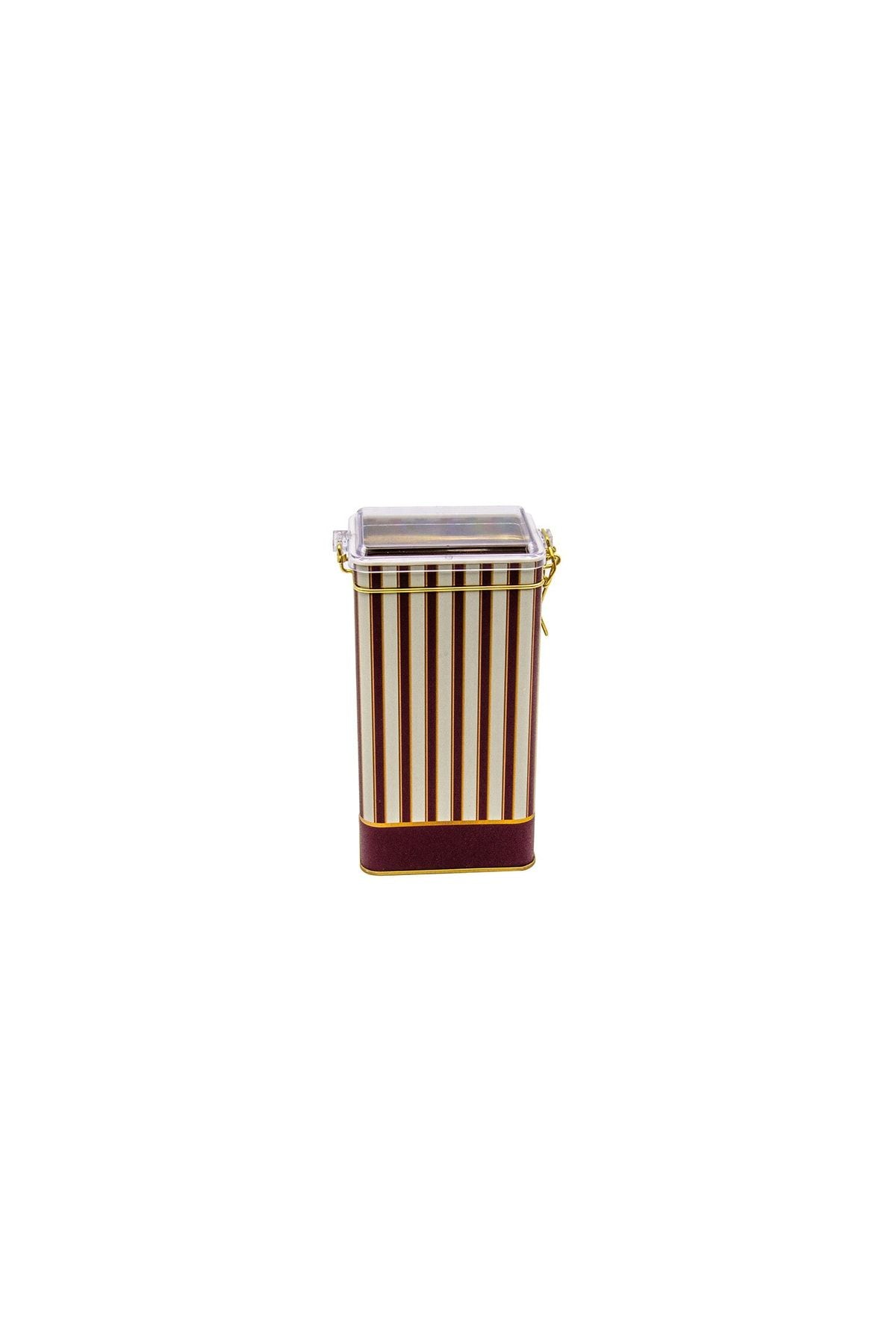 Er053-1f Circus Cream Desenli Dikdörtgen Metal Saklama Kabı 8x10 Cm