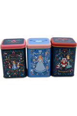 Erb25u8 Kare Metal Saklama Kabı 87x87x125 3 Lü Set Tales