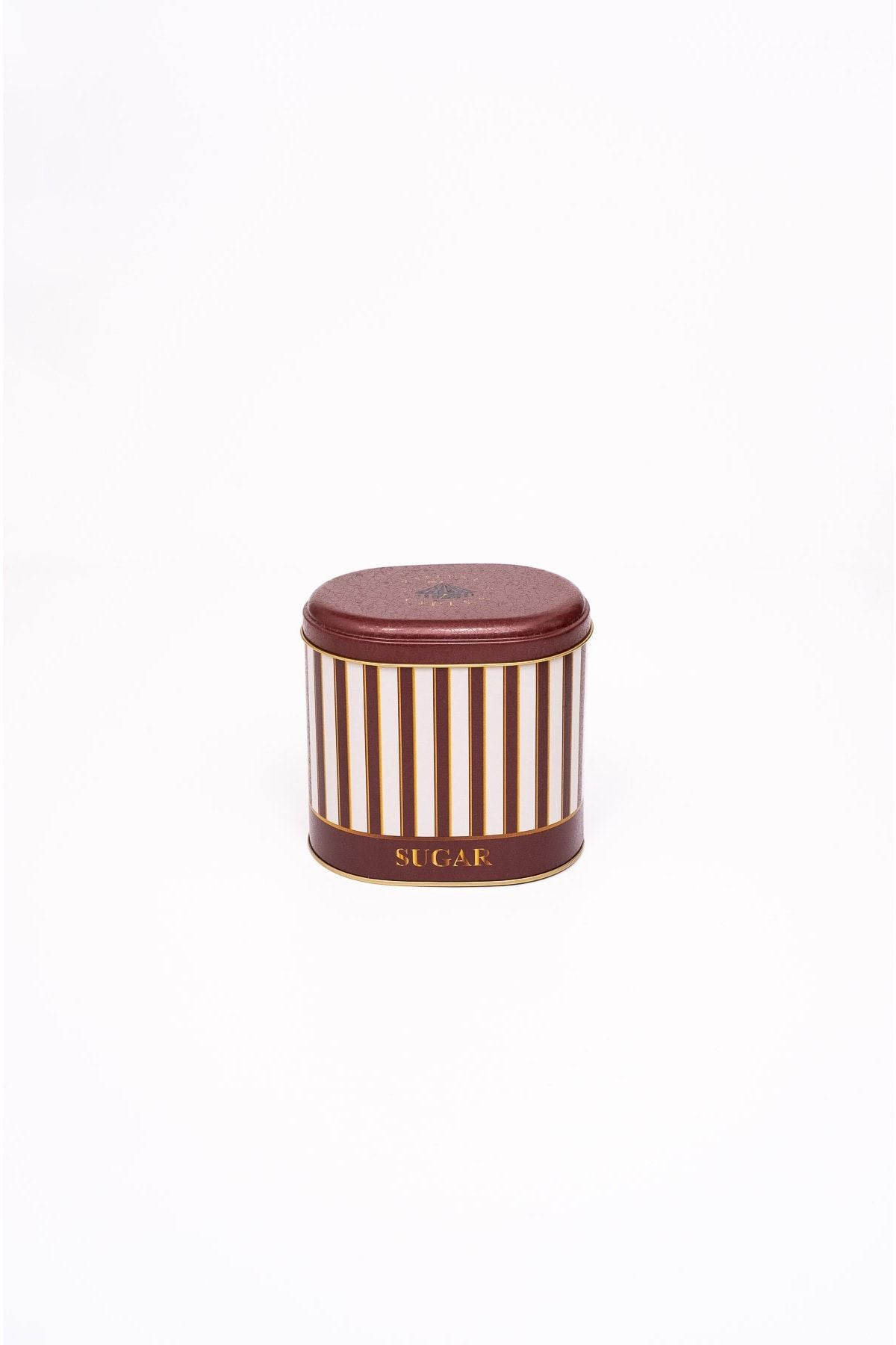 Er004-8j Circus Cream Sugar Desenli Oval Metal Saklama Kabı 11x15 Cm