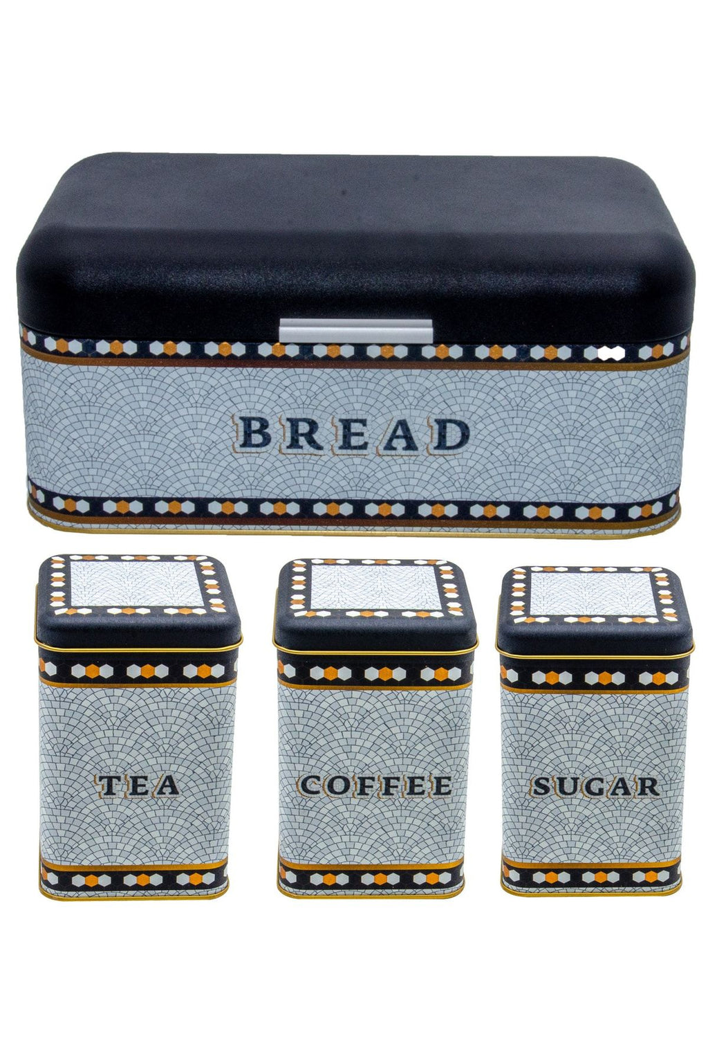Erb08u1 Menteşeli Ekmek Kutusu 4 Lü Set, Mosaic