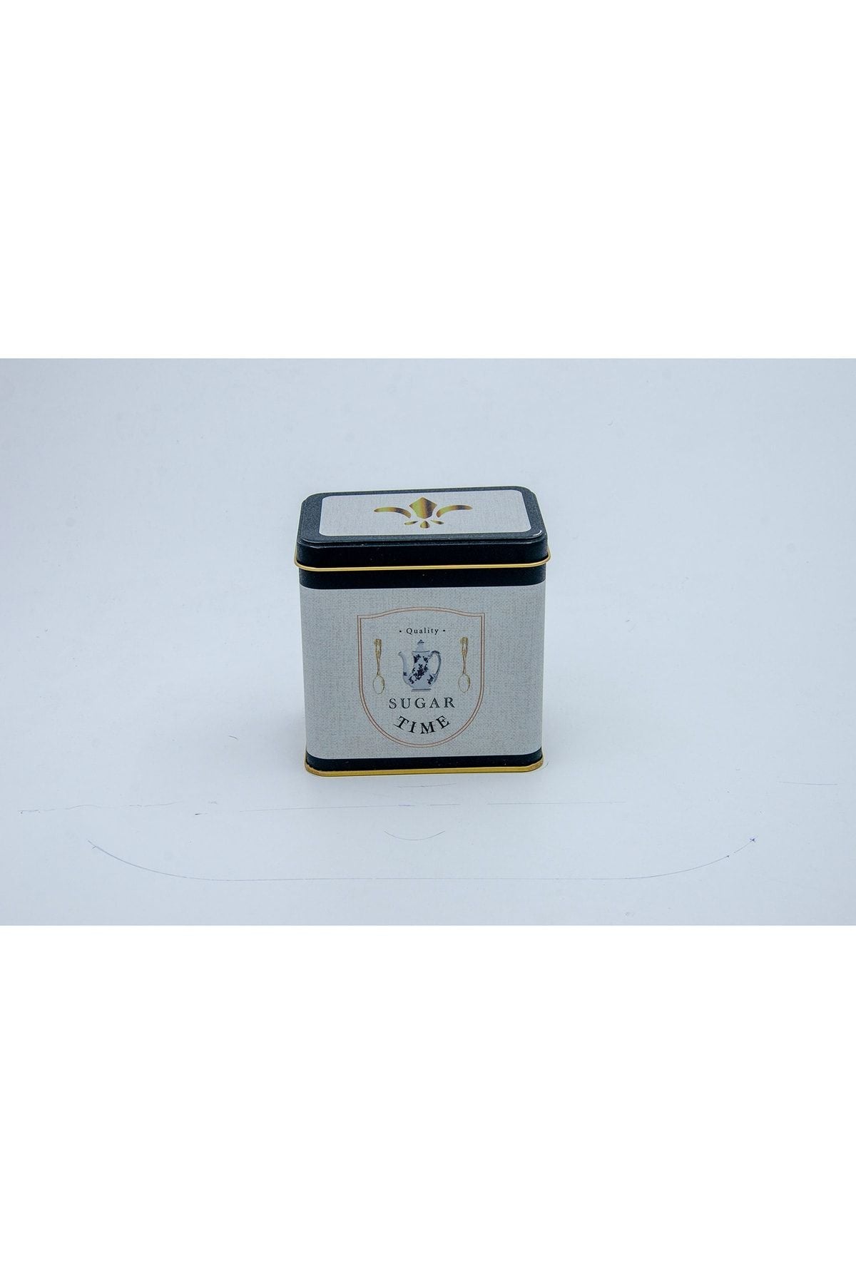 Er205-6f Azura Sugar Desenli Kare Metal Saklama Kabı 8 X 12 Cm