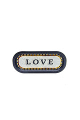 Ee168-1e Mosaic Love Desenli Oval Tepsi 16x35 Cm