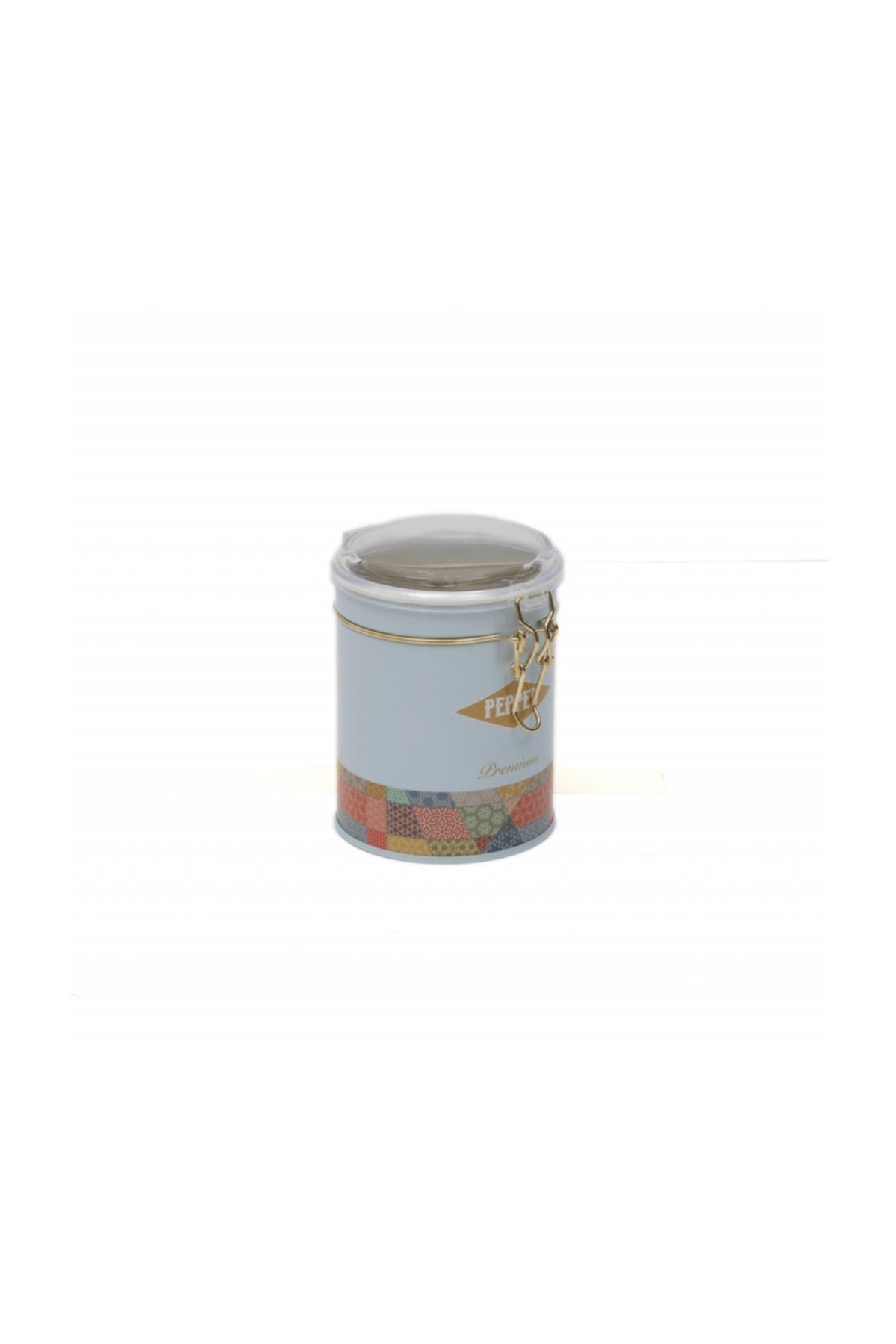 Evle Metal Baharatlık, Ø9 cm x 11 cm, Şeffaf Kilitli Kapak, 0,6 lt