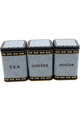 Erb25u1 Kare Metal Saklama Kabı 87x87x125, 3 Lü Set, Mosaic