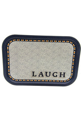 Mosaic Desenli Metal Tepsi - Çay Kahve Tepsisi - Sunum Tepsisi 28 Cm X 40 Cm Ee164-9b