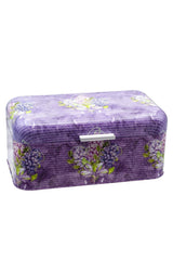 Ef061-28 Flower Purple Desenli Ekmeklik 9 Lt