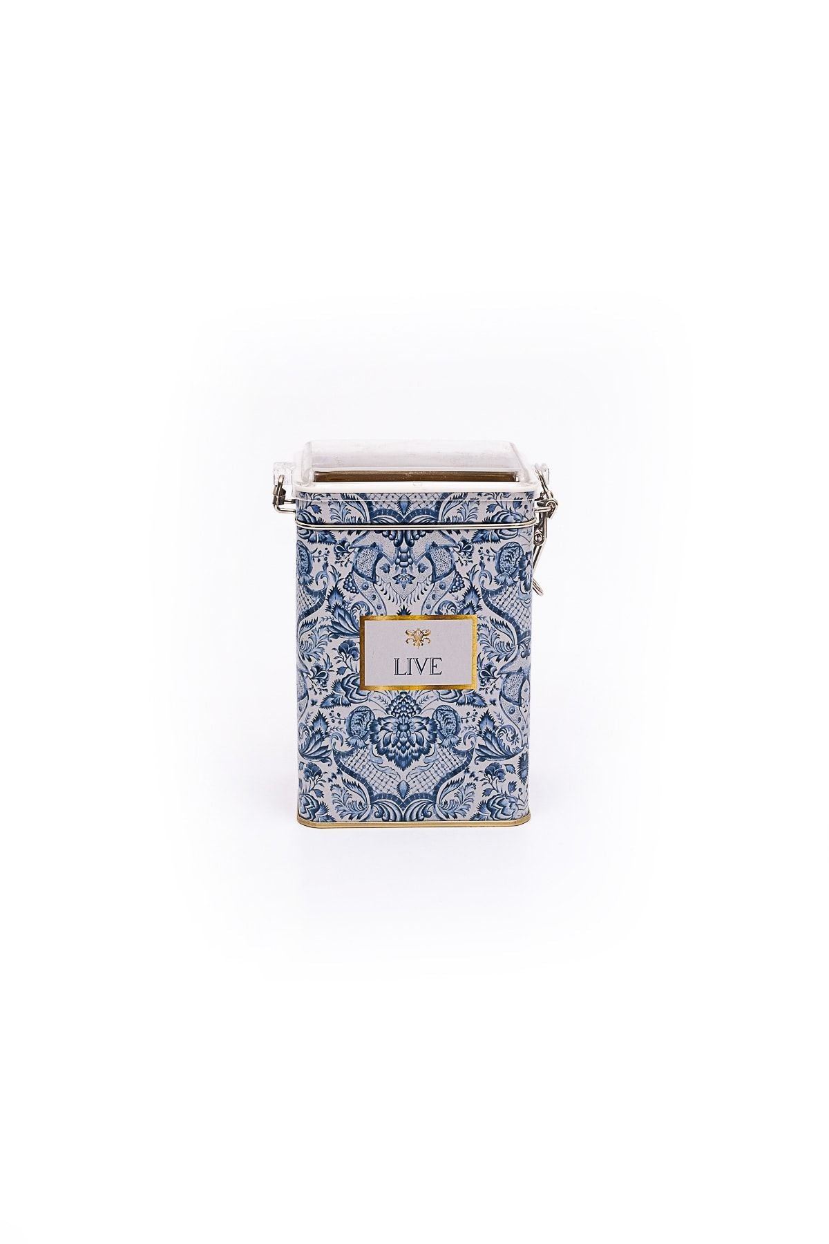 Er043-4b Azulejos Live Desenli Dikdörtgen Metal Saklama Kabı 8x10 Cm