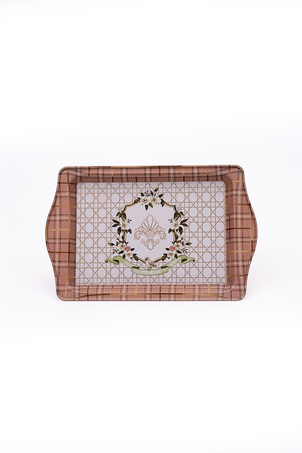 Ee170-u7 Rosy Desenli Dikdörtgen Tepsi 16x25 Cm