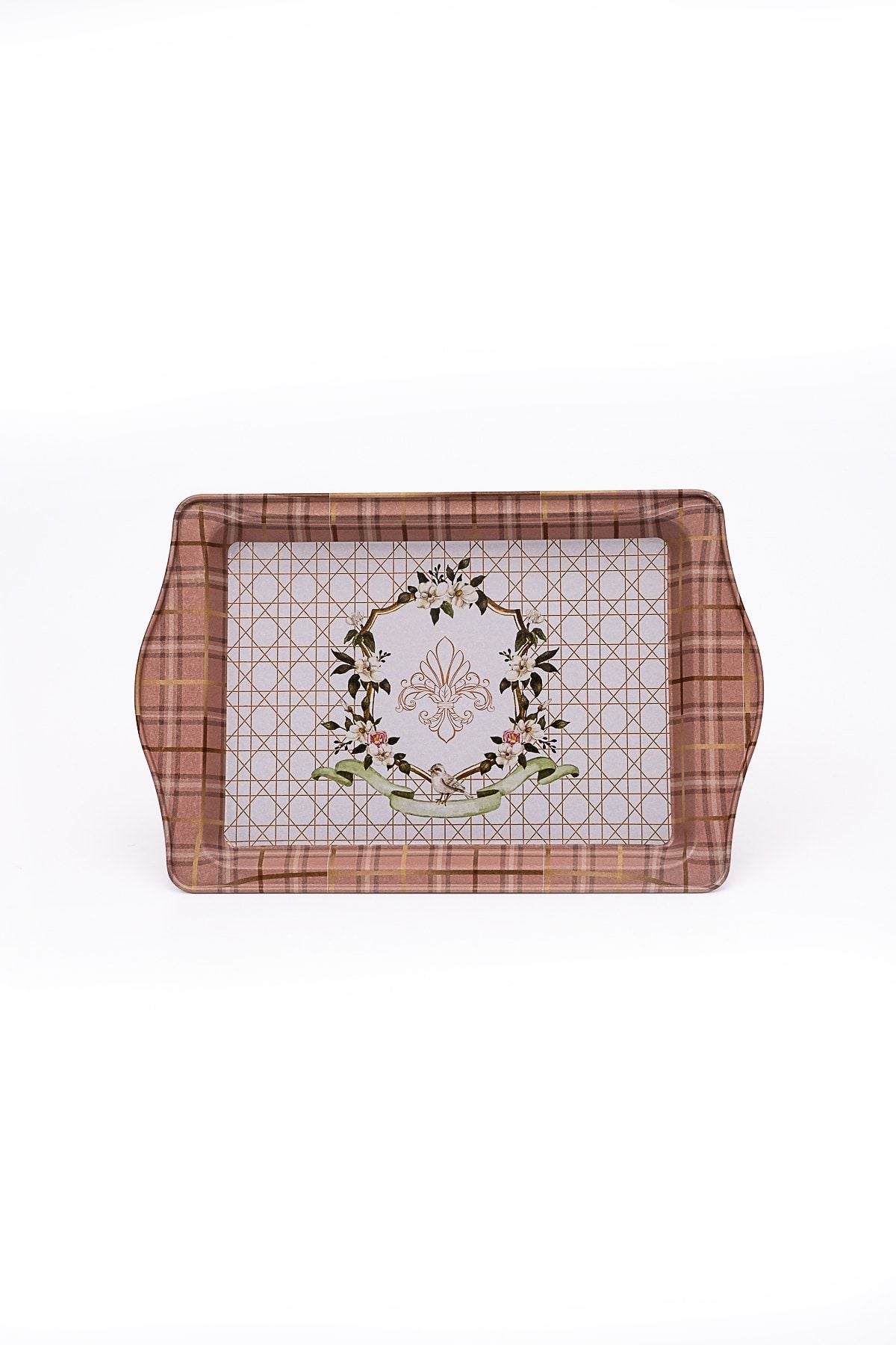 Ee170-u7 Rosy Desenli Dikdörtgen Tepsi 16x25 Cm