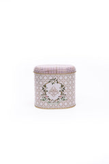 Er004-u7 Rosy Desenli Oval Metal Saklama Kabı 11x15 Cm