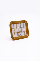 Ee161-t7 Bird Cage Desenli Dikdörtgen Tepsi 23x31 Cm