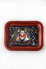 Tales Nutcracker Desenli Metal Tepsi - Çay Kahve Tepsisi - Sunum Tepsisi 23 Cm X 31 Cm Ee161-v1